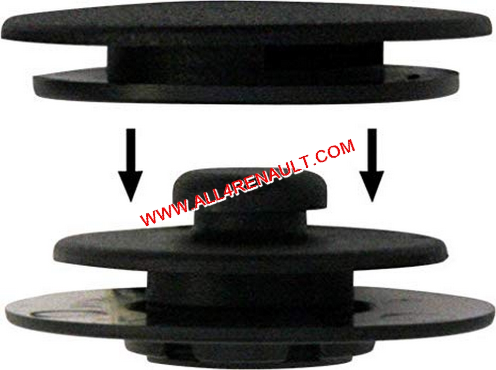 7701209266 - Clip fixação alcatifa PRETO