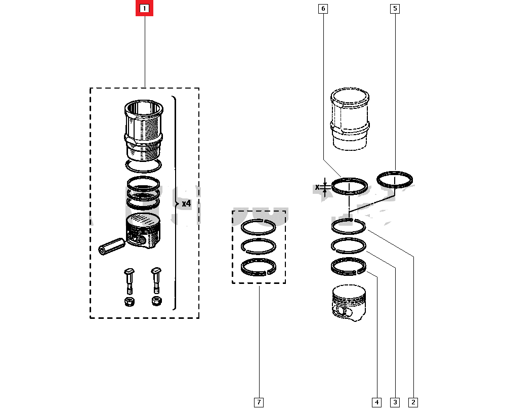7701465310 - Kit completo C1J.764/770 (76mm) :: ALL4RENAULT