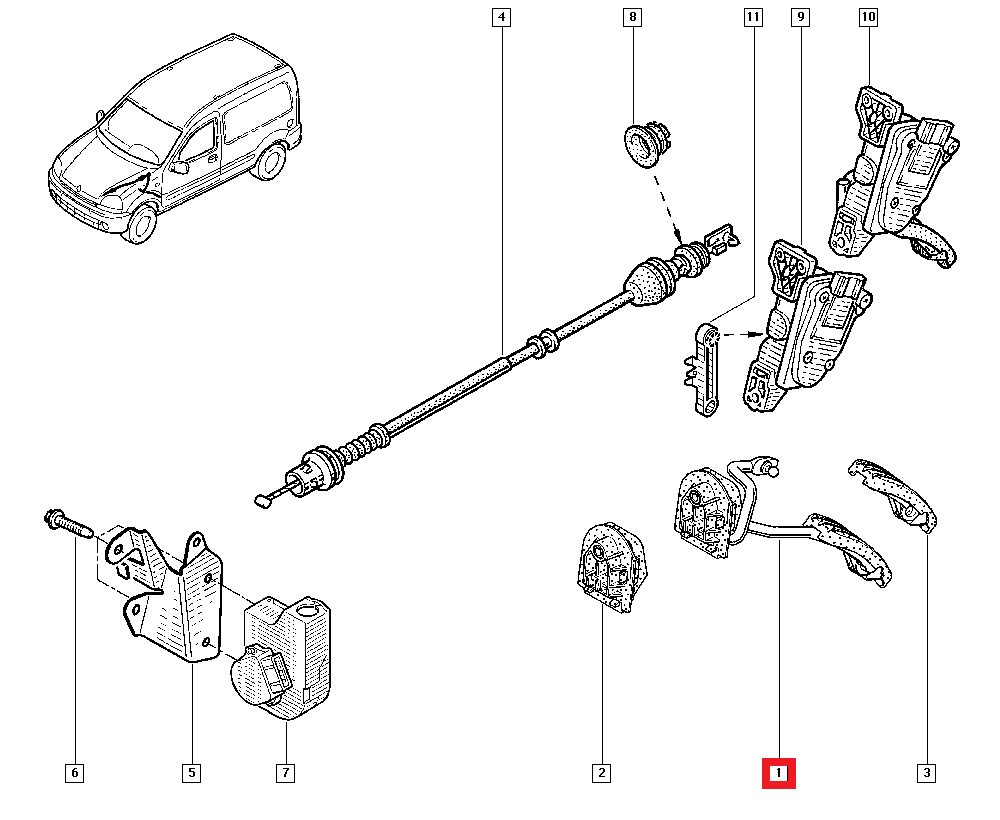 8200408133 - Pedal acelerador :: ALL4RENAULT