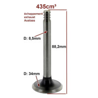 AY124108A - Válvula 8,5x34x88,20mm (Escape) 435cc A79/1