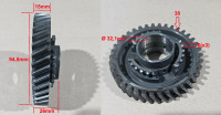7700539580 - Carreto 38 dentes 17mm 2ª velocidade 354/HA0