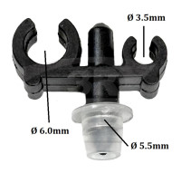 0000089281 - Clip fixar tubos (2 vias)