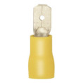 0000017192 - Terminal plano macho 6,35mm x 0,8mm (pack 25 unidades) AMARELO