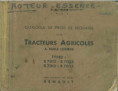 7701430553 - PR 553 Renault Tracteurs Agricoles (1954) 7012/7013//7022/7023
